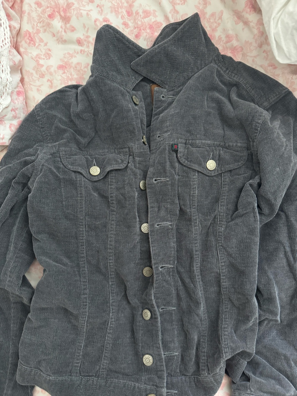 Unisex Black Corduroy Jeans Jacket - Authentic dry goods x ralph lauren